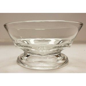 Vintage, Clear Glass Pedestal Dish, 6" Heavy Base (G27)
